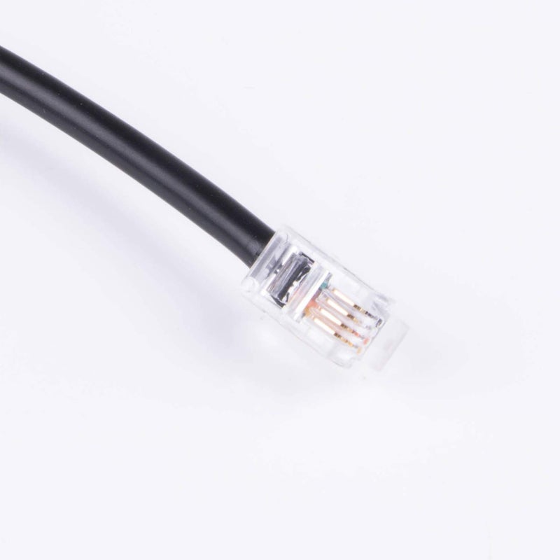 Suamdoen 6 Feet Black Male-to-Male PVC Serial Cable for Meade Telescope Control, Connects PC to Meade 497 AutoStar or AudioStar, 4P4C RS232, 180cm Length - Image 4